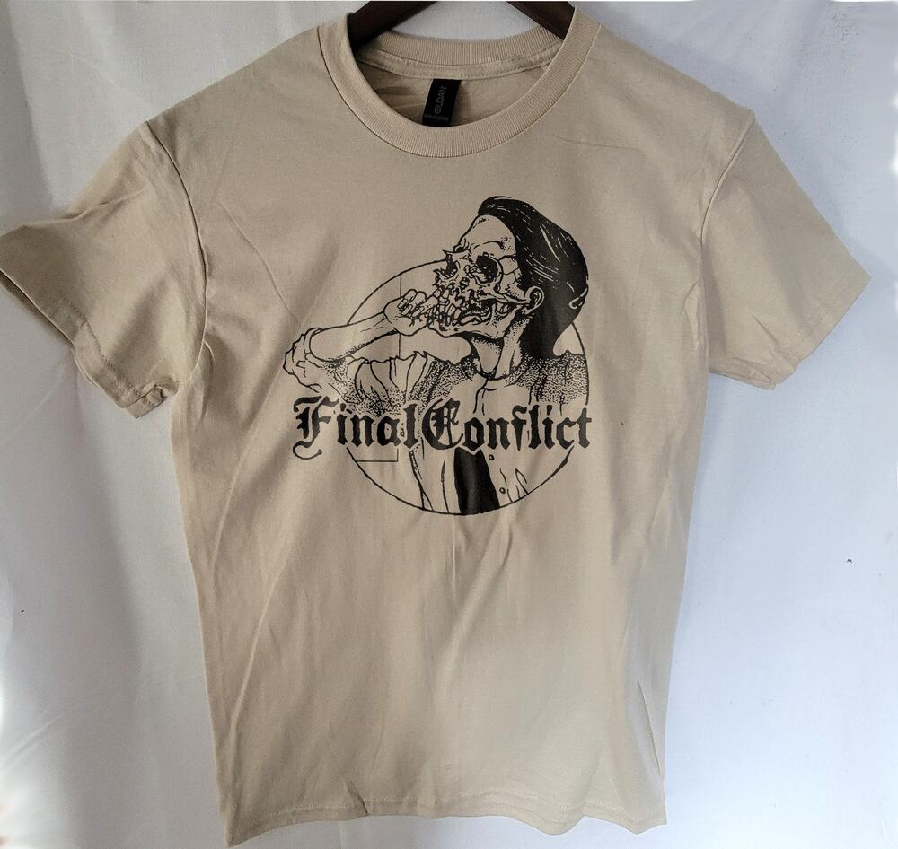 final Conflict  band t shirt  Size Small Cream